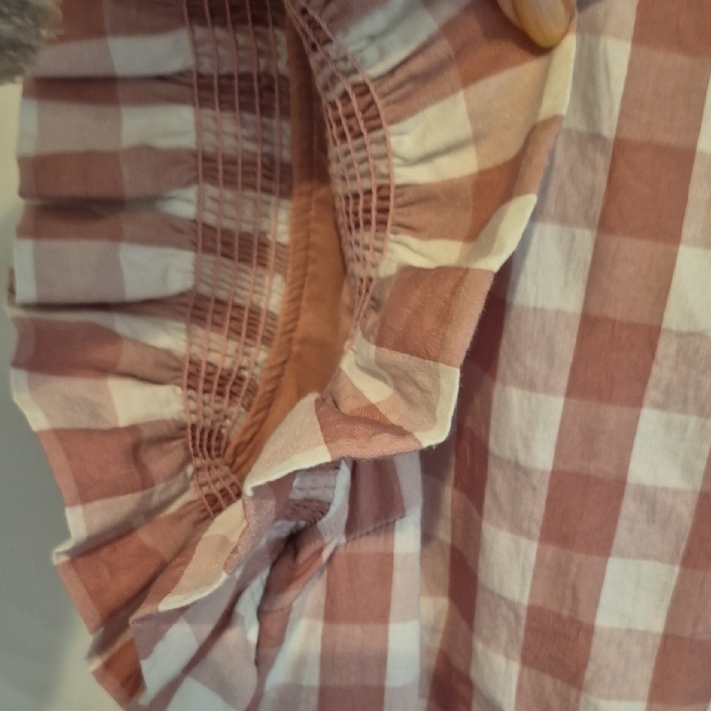 The Impeccable Pig Pink and White Checkered Gingham Dress - Picture 8 of 8